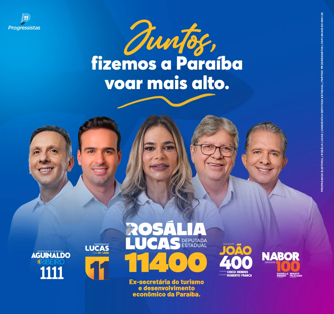 Juntos, fizemos a Paraíba voar mais alto.